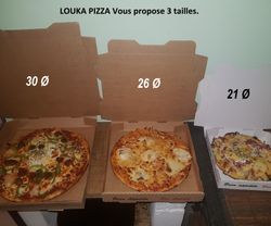 Pizzas 3 tailles